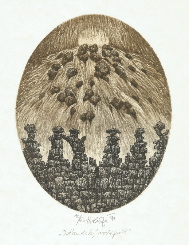 Kisza Herbert - Icelandic Waterfall - Print