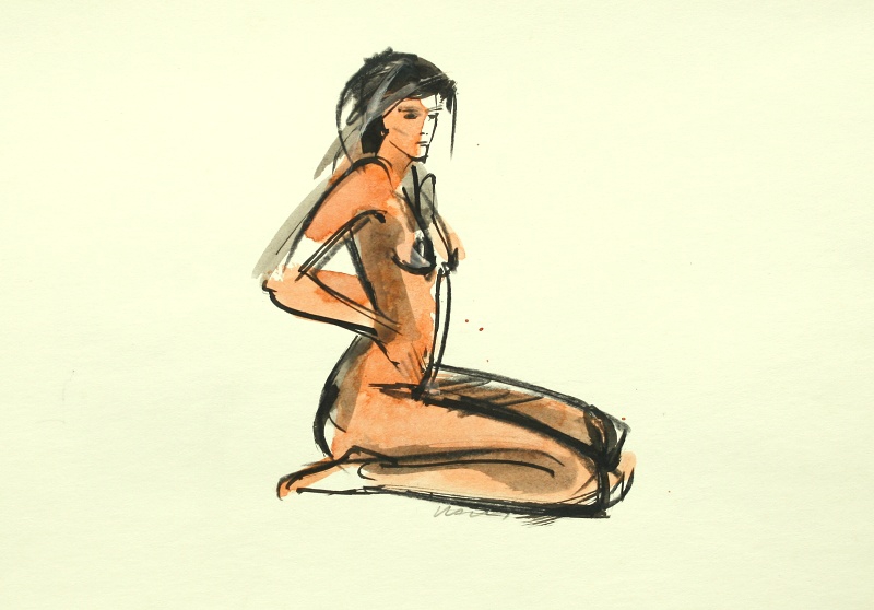 Raška Milan - A Nude I - Painting