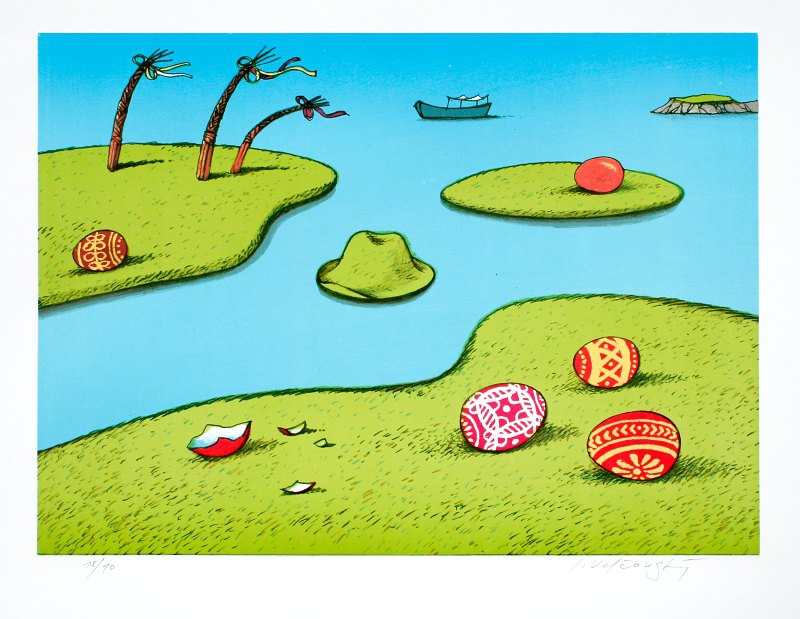 Velčovský Josef - Velikonoční ostrovy - Print