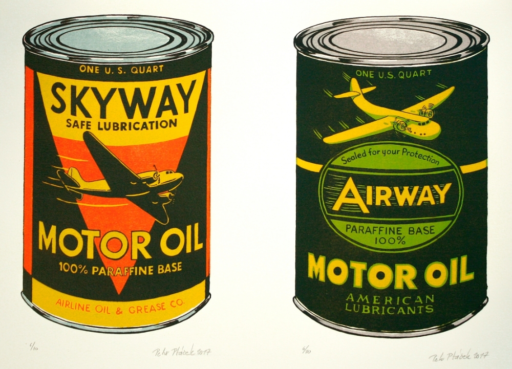Ptáček Petr - Motor Oil Skyway a Airway  - Print