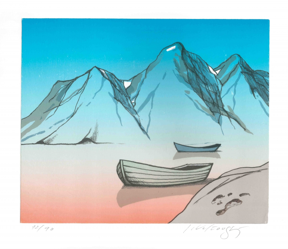 Velčovský Josef - Jezero, do kterého zapadlo sluníčko - Print